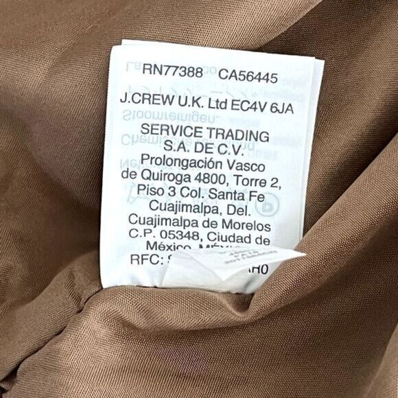 J. Crew Mercantile Women's‎ 2 Brown Wool Blend Back Zip Knee-Length Skirt - Picture 8 of 11